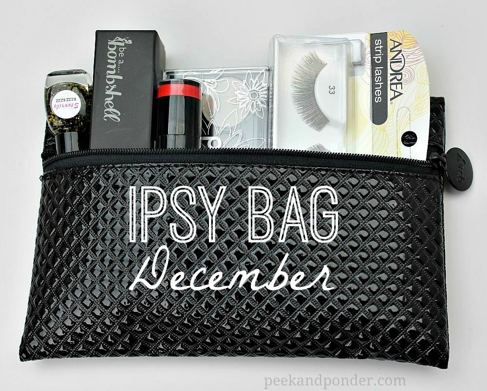 Ipsy Glam Bag December 2013 Peek & Ponder