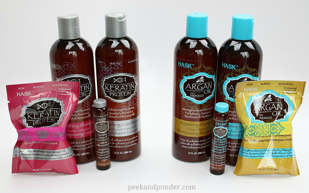 Hask Hair Products Argan Oil And Keratin Protein Peek And Ponder 