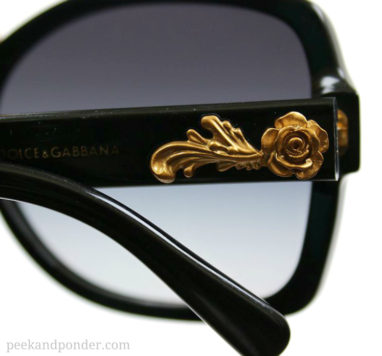 Dolce & Gabbana sunglasses with gold roses