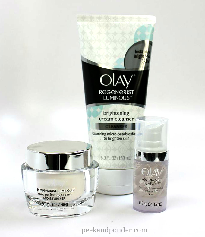 Olay Regenerist Luminous skin care products