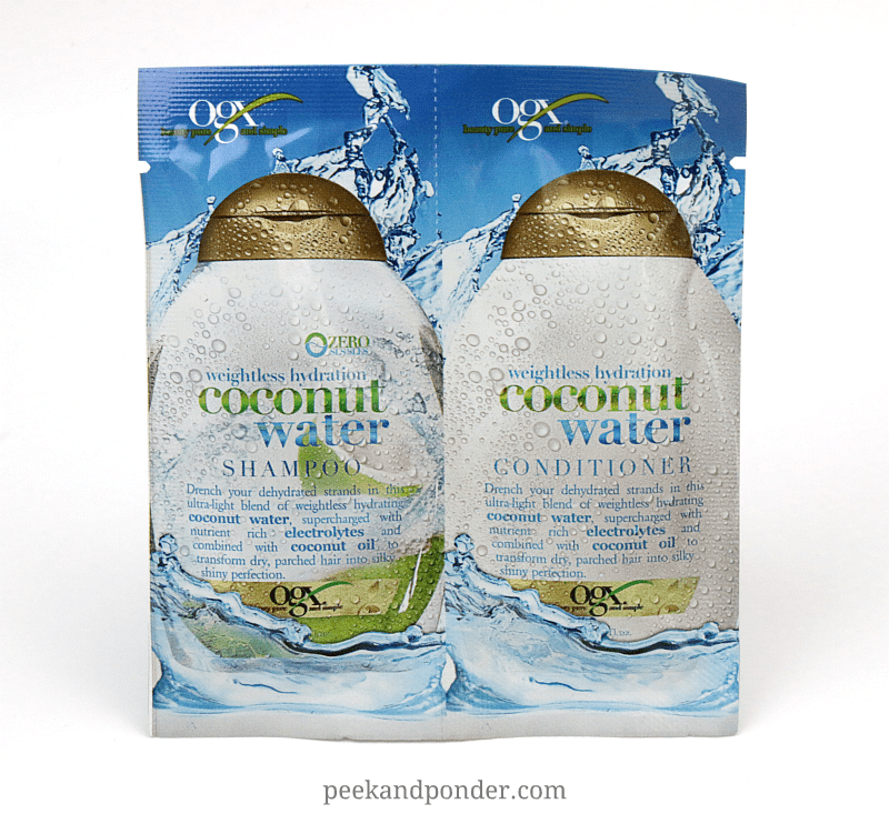 Organix Coconut Water Shampoo and Conditioner Organix Coconut Water Shampoo and Conditioner sample