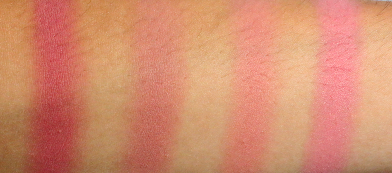 Tarte blush swatches