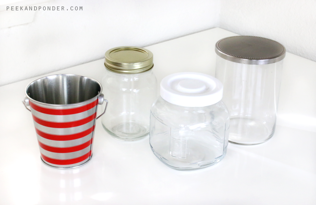 containers for DIY gifts