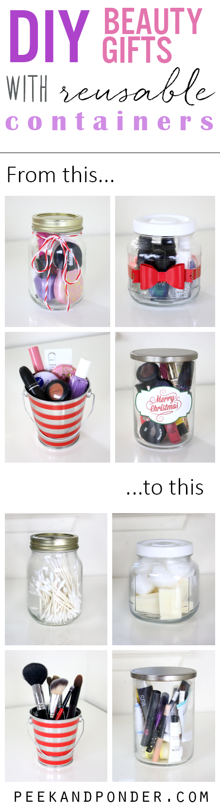 DIY resuable beauty gifts