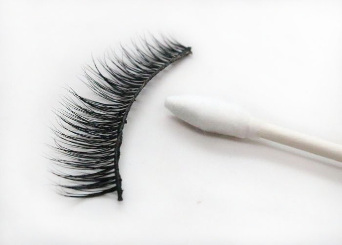 q-tip to apply lashes
