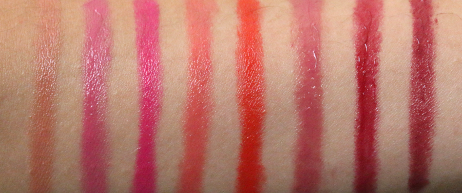 Butter London lip crayon swatches