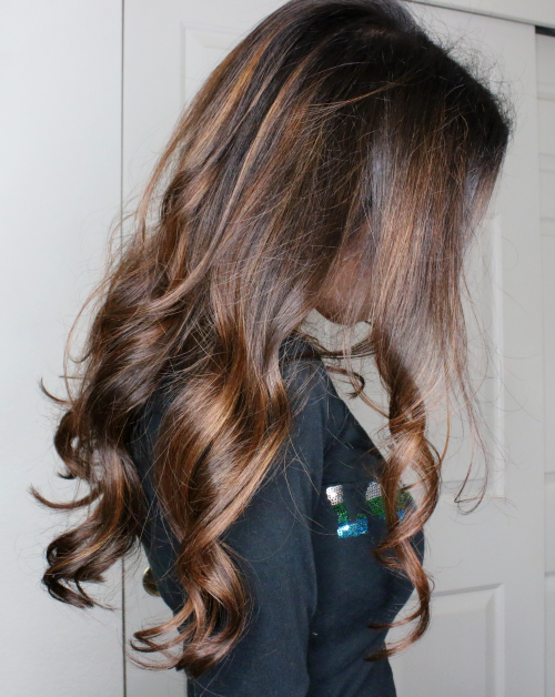 brunette balayage