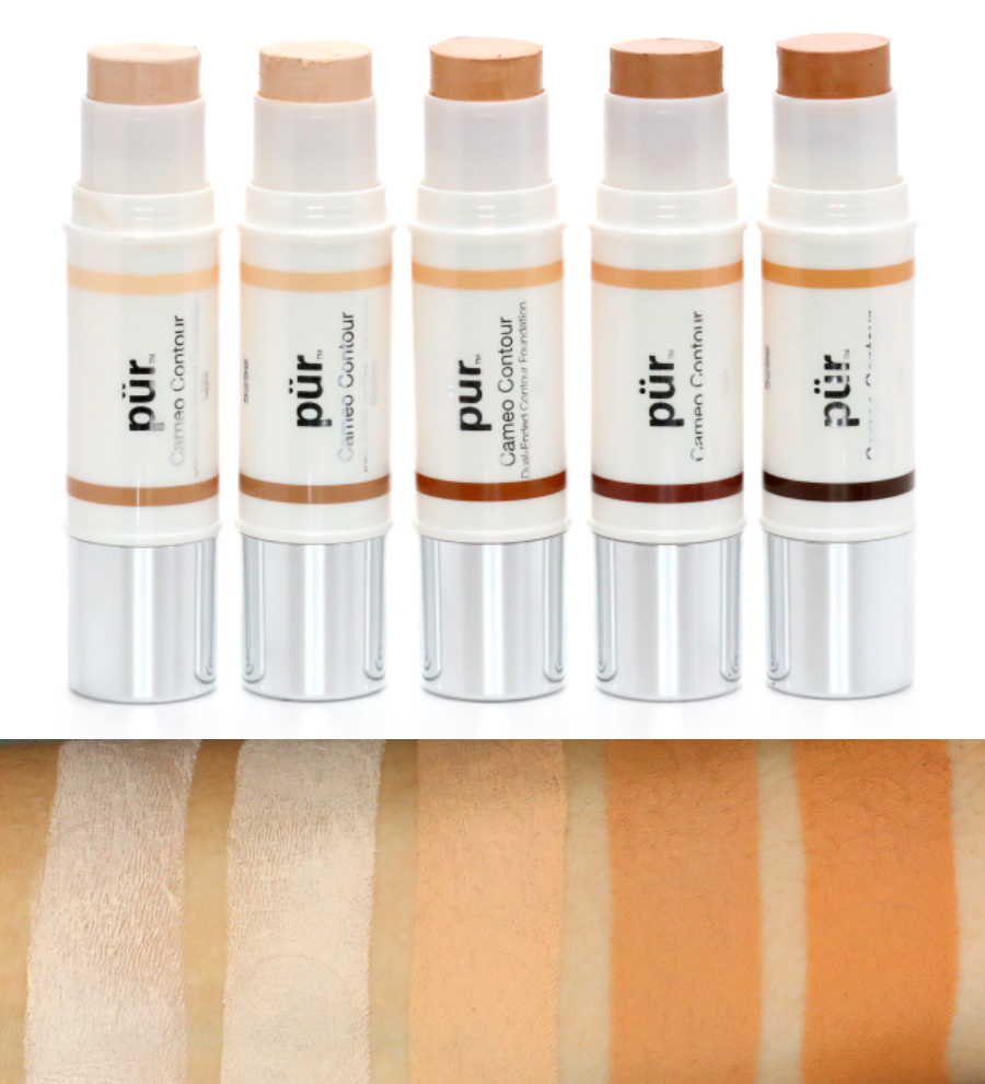 PUR Cameo contour swatches