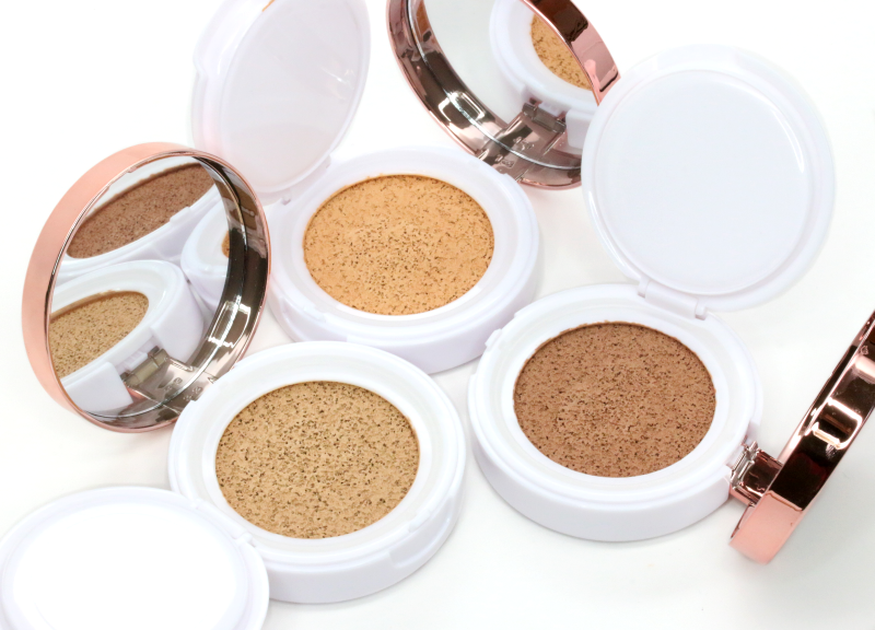 three L'Oreal True Match Lumi Cushion Foundations
