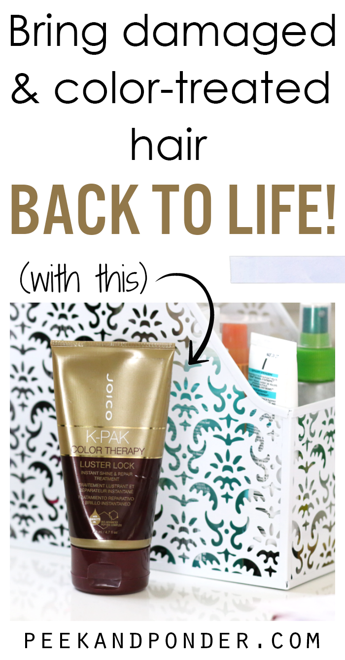 Bring damaged and color-treated hair back to life