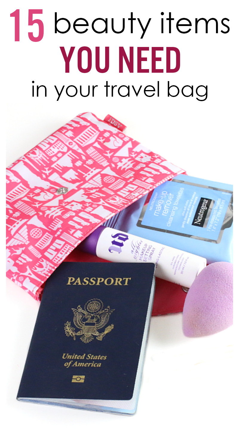 15 beauty items you need in your travel bag