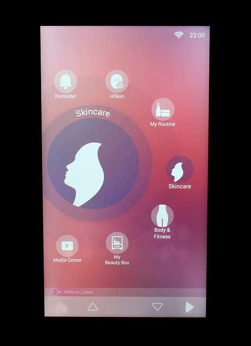HiMirror menu