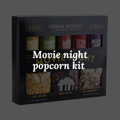 Movie night popcorn kit