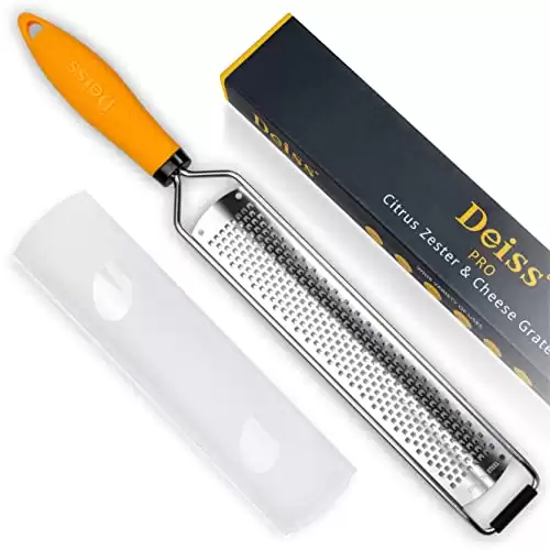 Deiss PRO Lemon Zester & Heavy Duty Cheese & Vegetable Grater