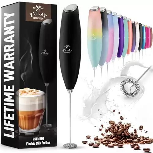 Zulay Kitchen Milk Frother & Drink Mixer